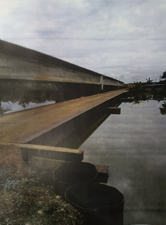 Metal Bridge Temporary H Beam Metal Bridge at Alor Setar